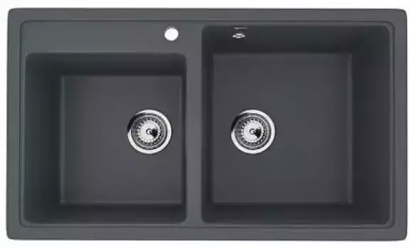 Мойка для кухни «Ulgran» U-200 84/48 искусственный камень антрацит