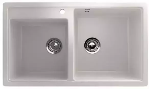 Мойка для кухни «Ulgran» U-200 84/48 искусственный камень белая