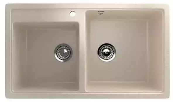 Мойка для кухни «Ulgran» U-200 84/48 искусственный камень бежевая