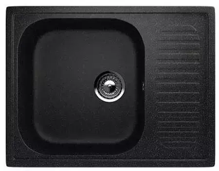 Мойка для кухни «Ulgran» U-202 64/49 искусственный камень черный