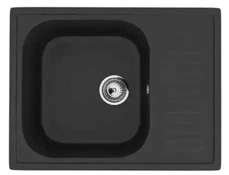 Мойка для кухни «Ulgran» U-202 64/49 искусственный камень ультра-черный