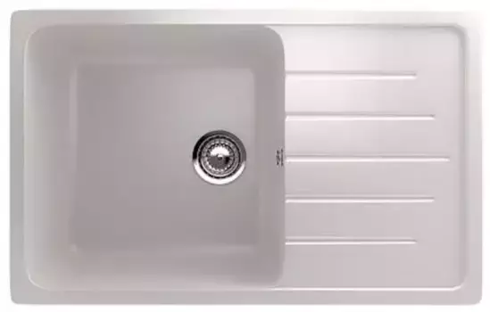 Мойка для кухни «Ulgran» U-400 75/50 искусственный камень белая
