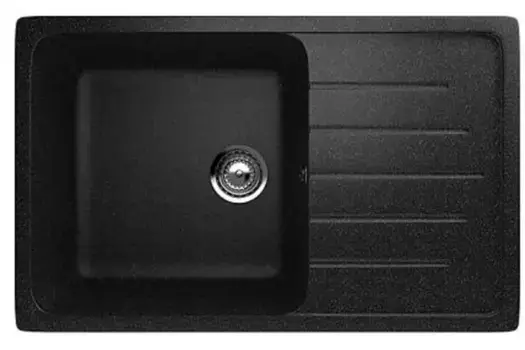 Мойка для кухни «Ulgran» U-400 75/50 искусственный камень черная