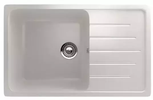 Мойка для кухни «Ulgran» U-400 75/50 искусственный камень ультра-белый