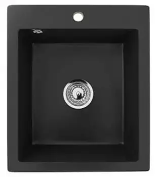 Мойка для кухни «Ulgran» U-404 42/50 искусственный камень ультра-черный