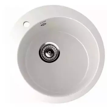 Мойка для кухни «Ulgran» U-405 50/50 искусственный камень ультра-белый