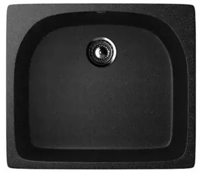 Мойка для кухни «Ulgran» U-408 59/51 искусственный камень черная