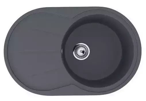 Мойка для кухни «Ulgran» U-503 75/48 искусственный камень антрацит