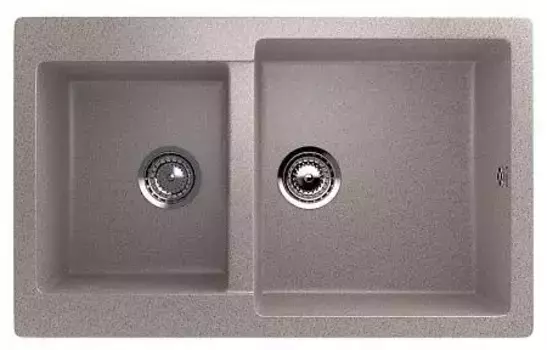 Мойка для кухни «Ulgran» U-505 77/50 искусственный камень бежевая