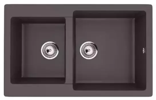 Мойка для кухни «Ulgran» U-505 77/50 искусственный камень шоколад