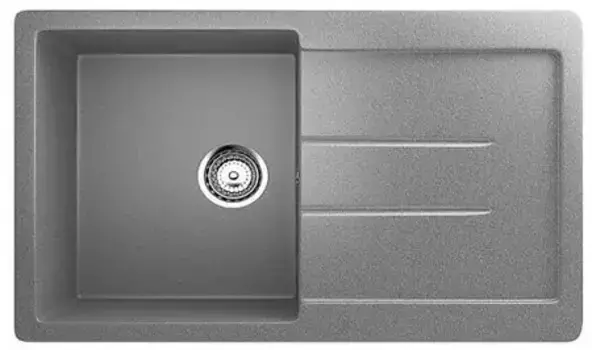 Мойка для кухни «Ulgran» U-507 77/50 искусственный камень темно-серый