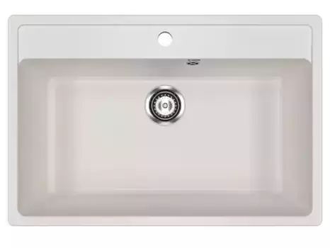Мойка для кухни «Ulgran» U-600 76/51 искусственный камень белая