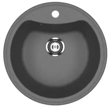 Мойка для кухни «Ulgran» U-601-343 51/51 искусственный камень антрацит