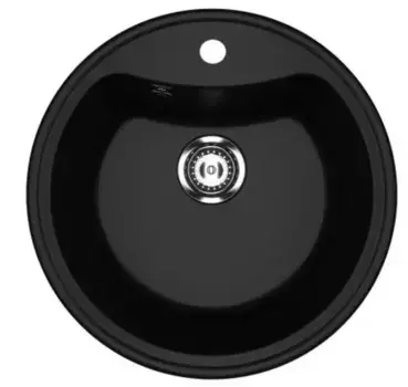 Мойка для кухни «Ulgran» U-601-344 51/51 искусственный камень ультра-черный