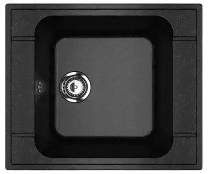 Мойка для кухни «Ulgran» U-604-308 59/50 искусственный камень черная