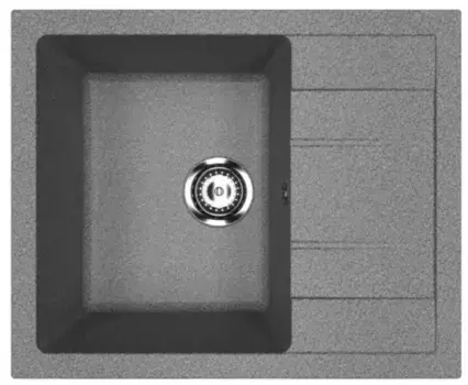 Мойка для кухни «Ulgran» U-607-309 61/50 искусственный камень темно-серая