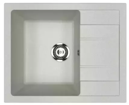 Мойка для кухни «Ulgran» U-607-310 61/50 искусственный камень серая