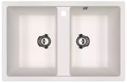 Мойка для кухни «Ulgran» U-608-331 77/50 искусственный камень белая