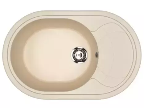 Мойка для кухни «Ulgran» U-610-328 78/50 искусственный камень бежевая