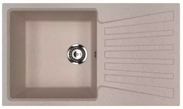 Мойка для кухни «Ulgran» U-703-302 83/48 искусственный камень песочный