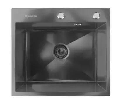 Мойка для кухни «Ulgran» US 500 50/45 нержавеющая сталь черная брашированная сталь