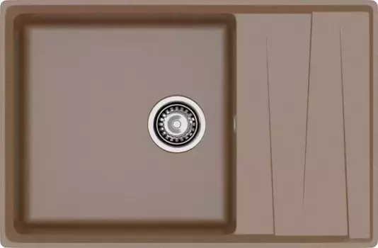 Мойка кухонная GranFest LEVEL GF-LV-760L чаш+кр 760*500мм терракот, мрамор LV-760L терракот · GranFest, LV-760L терракот