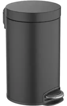 Мусорное ведро с педалью «Акватек» AQ4992MB 8 л чёрное матовое