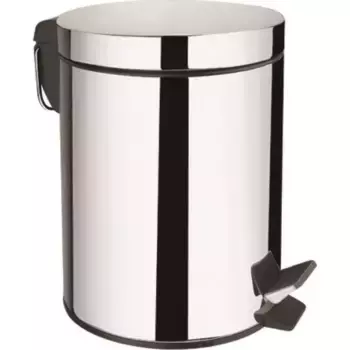 Мусорное ведро с педалью «Aquanet» 8072SS 5 л никель