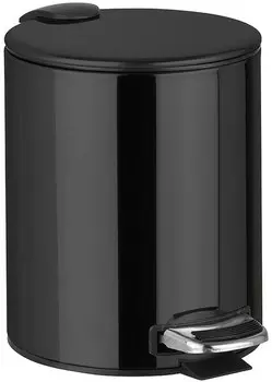 Мусорное ведро с педалью «Bemeta» Hematit 159315013 5 л чёрное