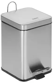 Мусорное ведро с педалью «Mediclinics» PP1206CS 6 л матовый хром