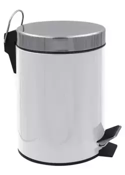 Мусорное ведро с педалью «Ridder» Timon 2008601 3 л белое