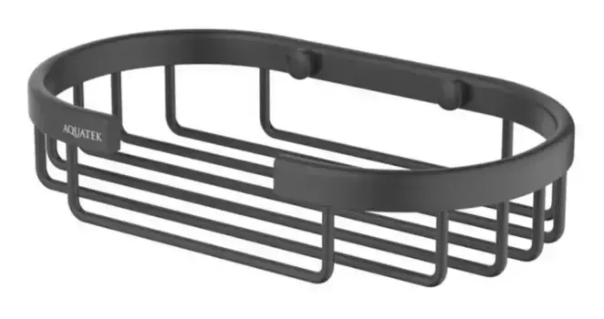 Мыльница «Акватек» AQ4956MB на стену чёрная матовая