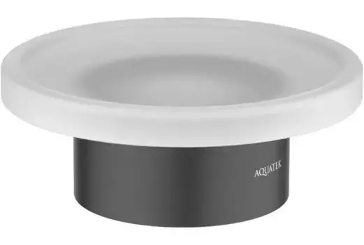 Мыльница «Акватек» Лира AQ4426MB на стол чёрная матовая