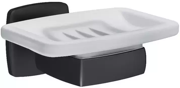 Мыльница «AM.PM Plus» Gem Plus A90342B22 на стену чёрная матовая