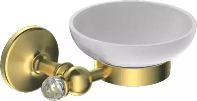 Мыльница «Art&Max» Antic Crystal AM-E-2699ASJ-Do на стену золото/белая