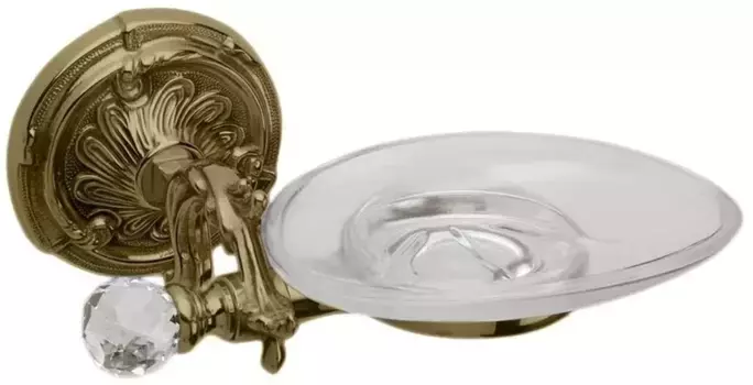 Мыльница «Art&Max» Barocco Crystal AM-1786-Br-C на стену бронза