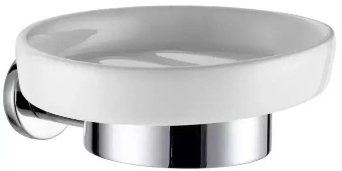 Мыльница «Azario» Forny AZ88308 на стену хром/белая