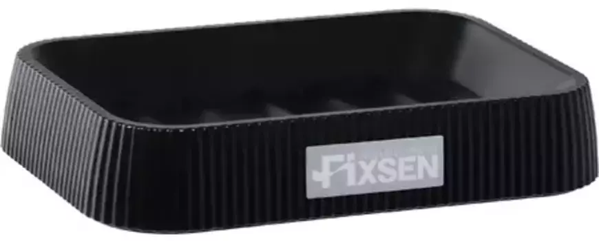 Мыльница «Fixsen» Black Wood FX-401-4 на стол чёрная