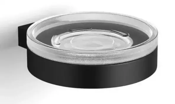 Мыльница «Langberger» Black Edition 28015D-BP на стену чёрная