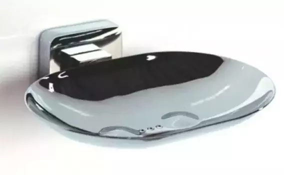 Мыльница «Rainbowl» Cube 2733 на стену хром