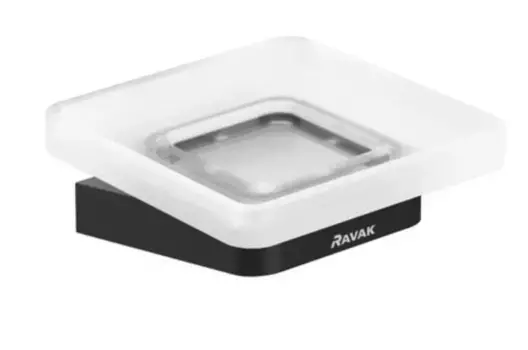 Мыльница «Ravak» 10° TD 200.20 на стену матовая/чёрная