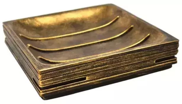 Мыльница «Ridder» Brick Antik 22150348 на стол бронза