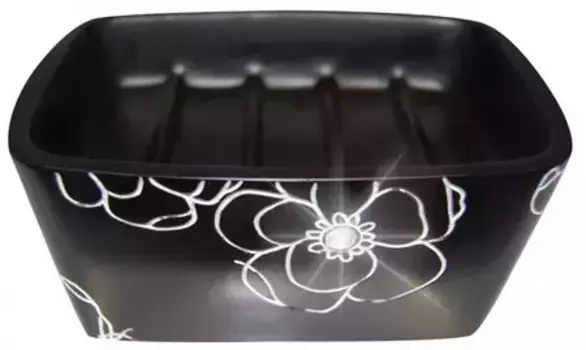 Мыльница «Ridder» Diamond 22160310 на стол чёрная