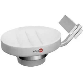 Мыльница «Schein» Watteau 122C-L на стену хром/белая