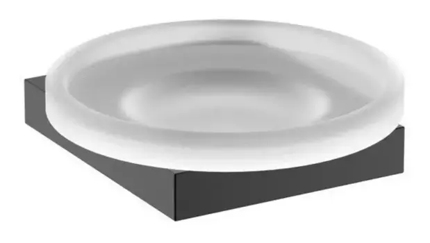 Мыльница «Timo» Petruma 15221/03 на стену чёрная матовая