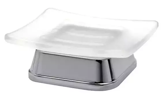 Мыльница «WasserKRAFT» Amper K-5429 на стол хром/матовая