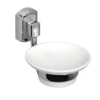 Мыльница «WasserKRAFT» K-28129 на стену белая/хром