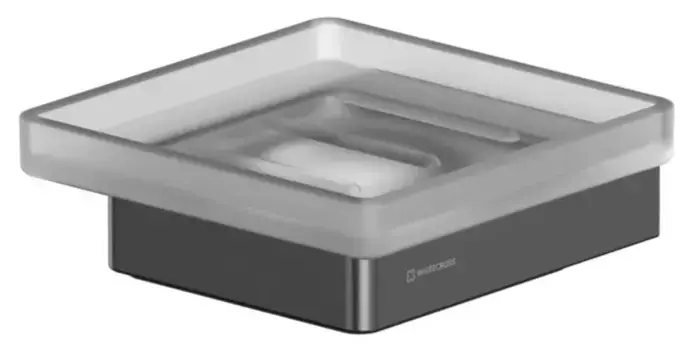 Мыльница «Whitecross» Cubo CU2420GM на стену оружейная сталь