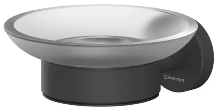 Мыльница «Whitecross» Ergo ER2220BL на стену чёрная матовая