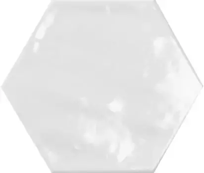 Напольная плитка «Ecoceramic» Chiara Hex Glossy 24х20 923219 blanco